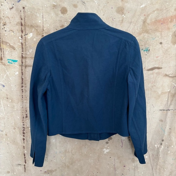 Akris Mulberry Silk Cotton Blend Crop Jacket - Picture 6 of 6